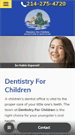 Mobile Screenshot of dentistryforchildrentexas.com
